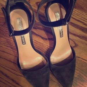 Audrey Brooks ankle strap wedge